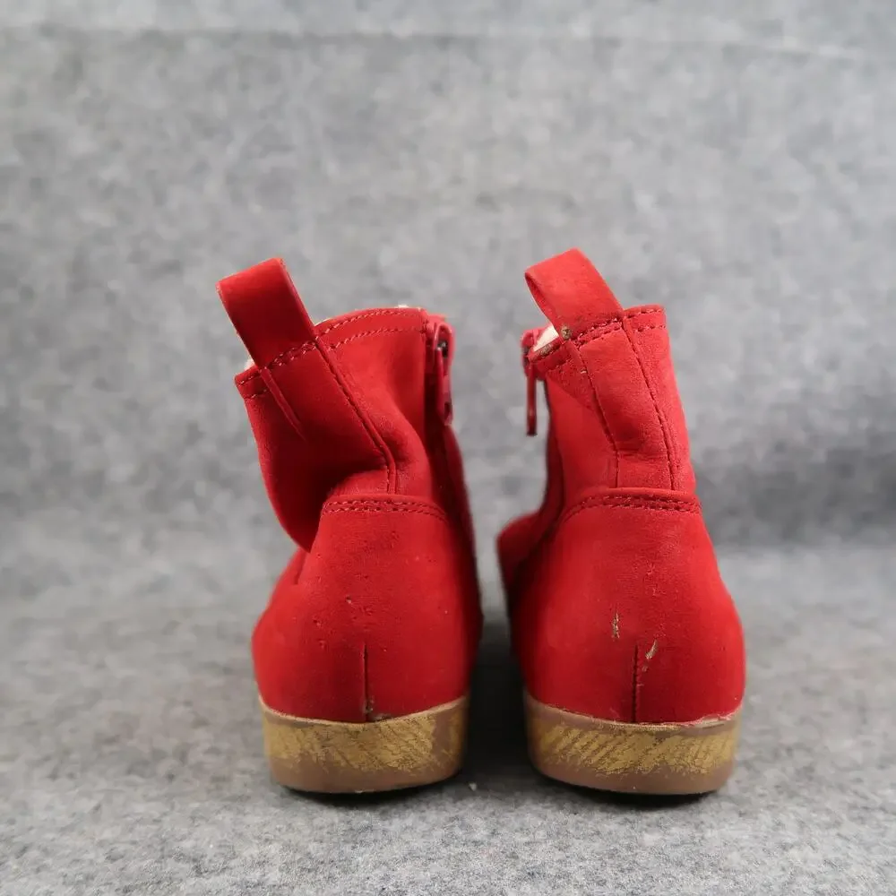 Cat & Jack Shoes Kids Toddler 10 Boots Red Zip Casual Comfort Winter Play Bootie
